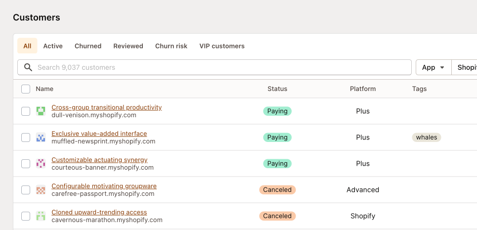 Create customer segments based on your specific criteria, and use segments to understand your customer base.