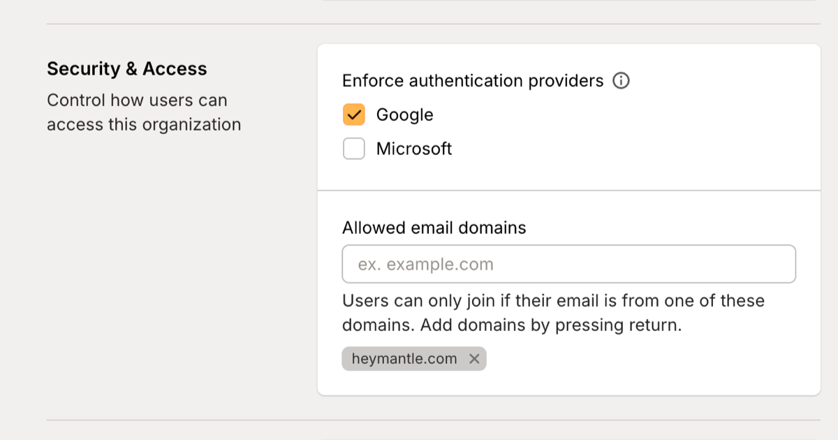 Enforced Auth